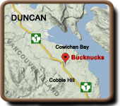Location of Bucknucks Books on Vancouver Island